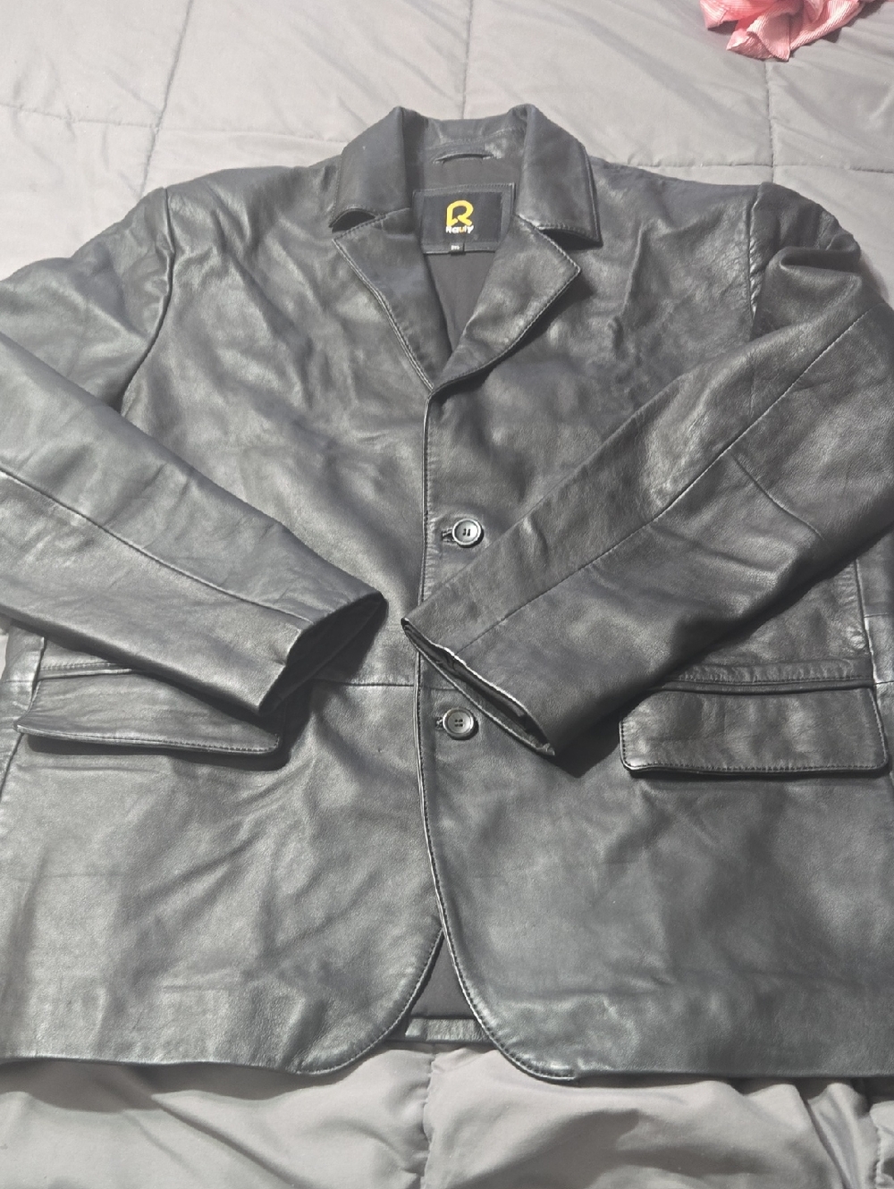 NWOT Womens Rauly Black Leather Blazer Jacket Size 3x